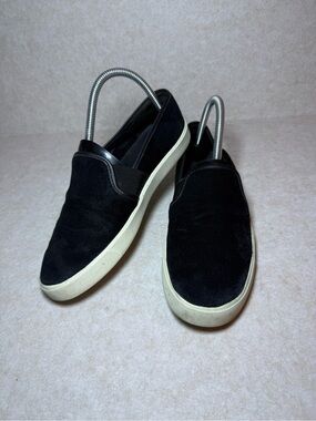 Vince Preston Black Suede Slip On Sneakers Size US 7M Comfy Slides